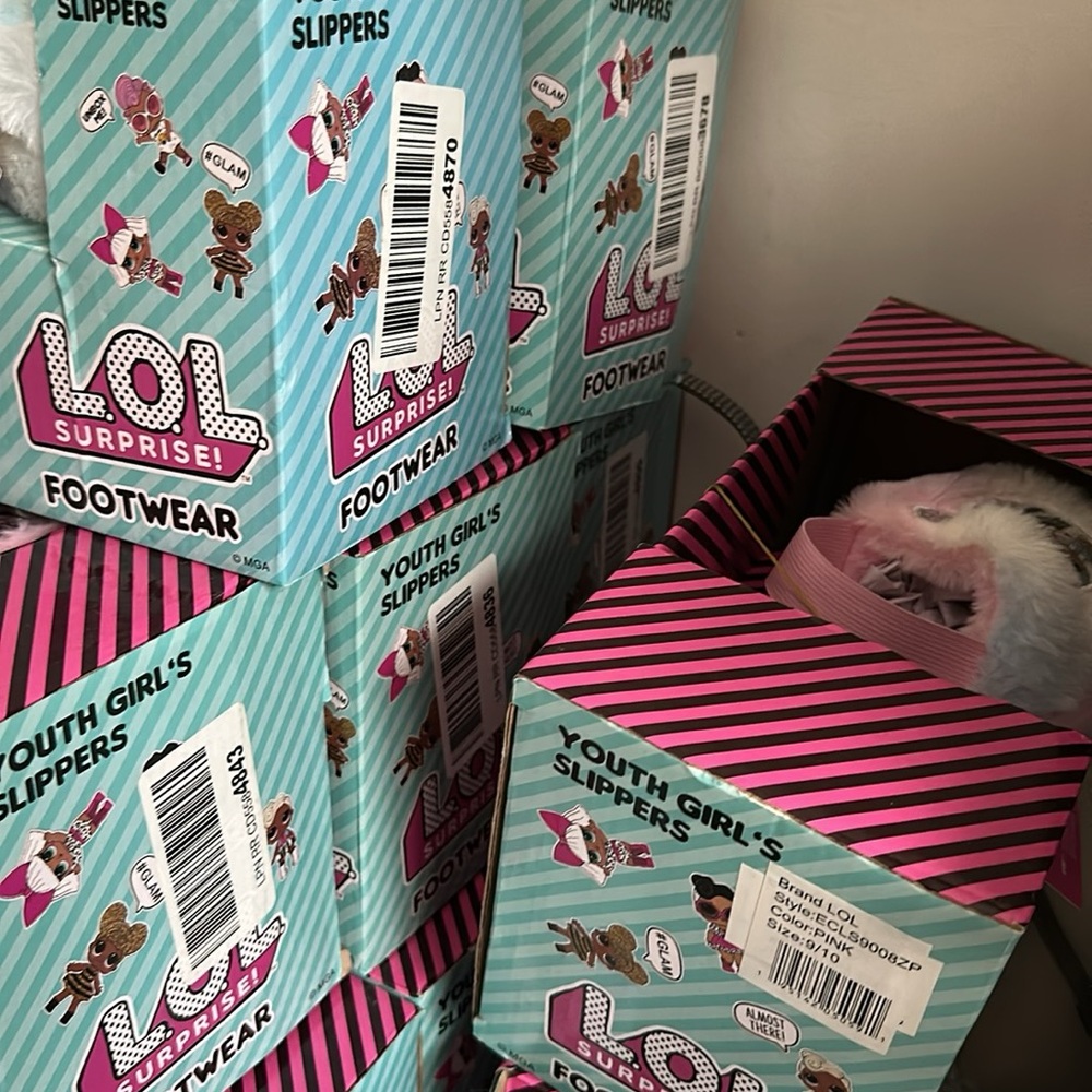 L.O.L. Surprise! Pink Slippers for Cozy Comfort Each